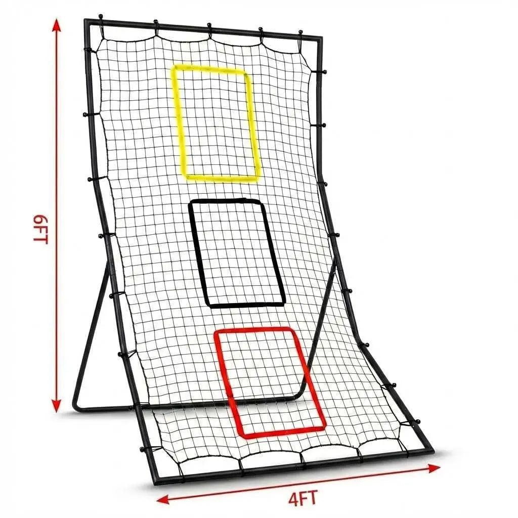 Himiss Three Zone Softball Rebounder Net For Pitch Training