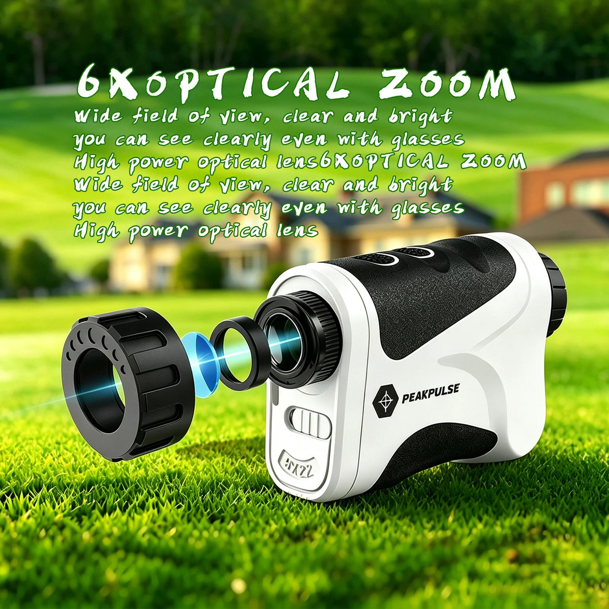 Peakpulse Golf Laser Rangefinder With Slope Compensation And Flag Lock