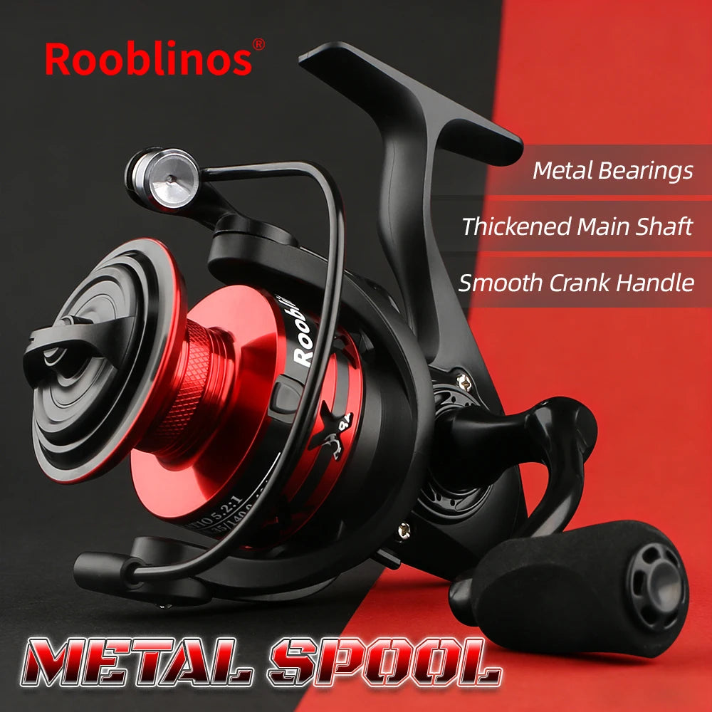 Rooblinos HT Spinning Reel 5.2 Aluminum Sea Lake Lure Casting