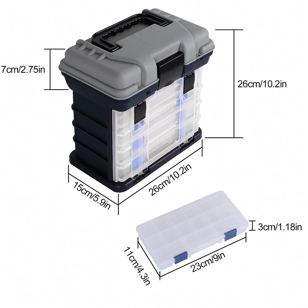 Zoe Multi Functional Fishing Tackle Box Kit With Pliers