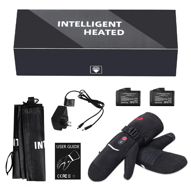 Savior Heat Rechargeable Heated Winter Gloves With Windproof Feature