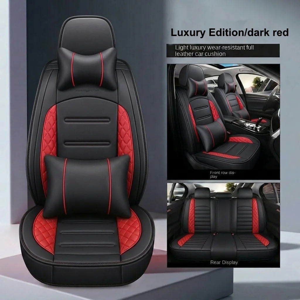Full Set Artificial Leather Car Seat Covers With Pillows Honda