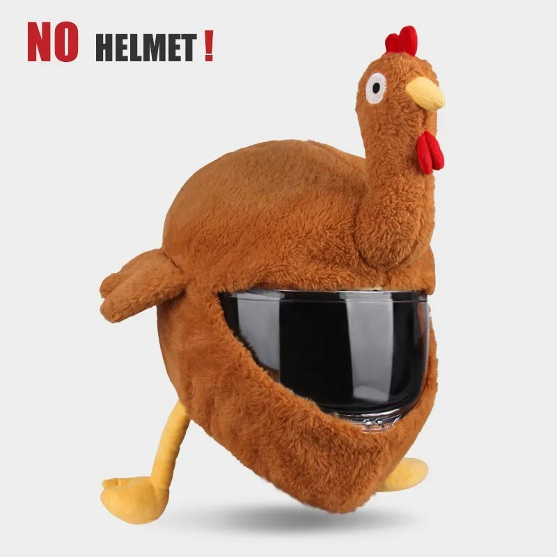 UCHOOSE Cartoon Plush Motorcycle Helmet Cover With Large Flexible Ears