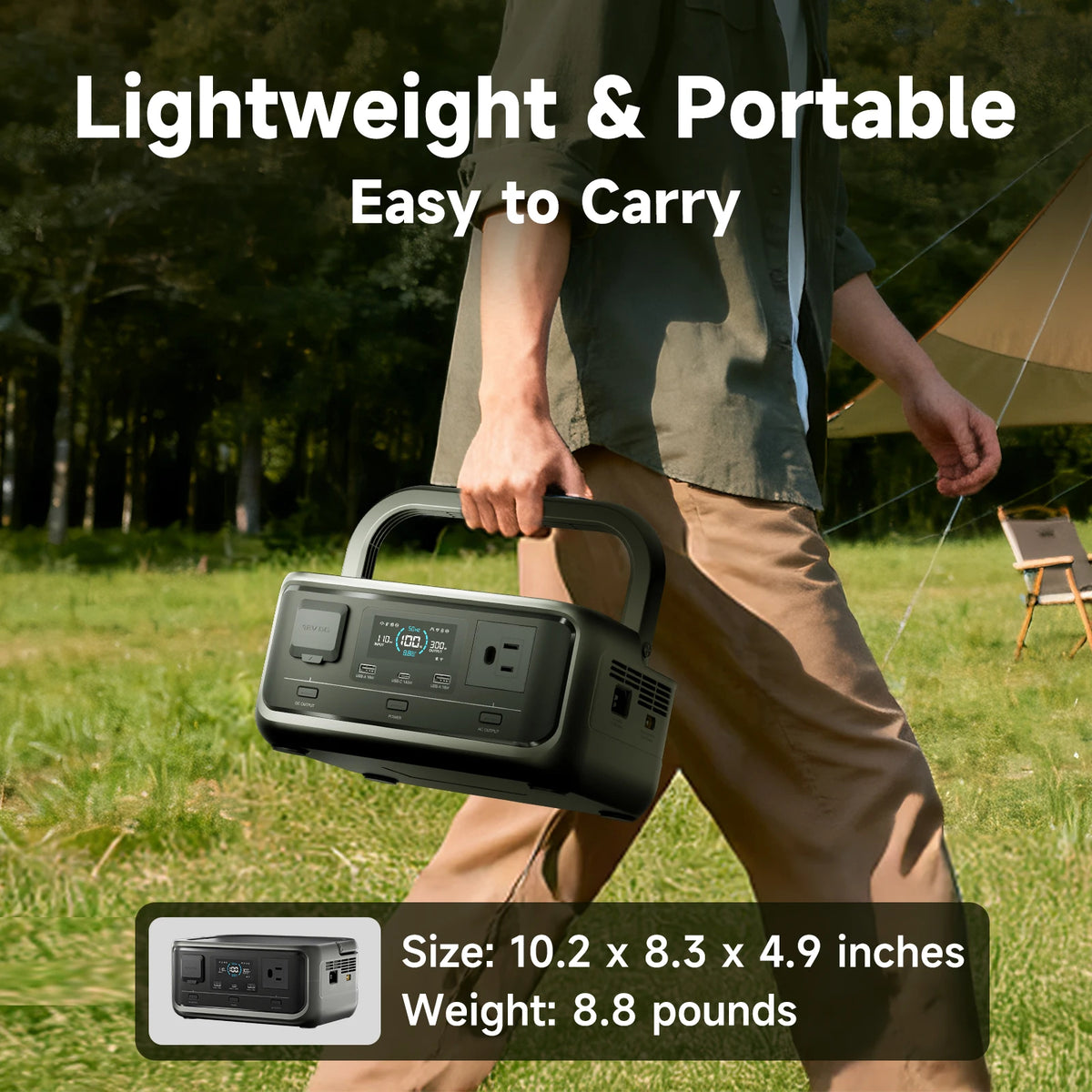 Allpowers Volix P300 Portable Power Station Featuring LiFePO4 Battery