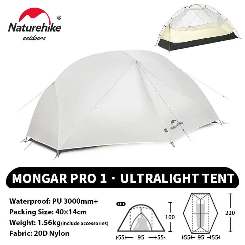 Naturehike Mongar PRO Waterproof Backpacking Camping Tent