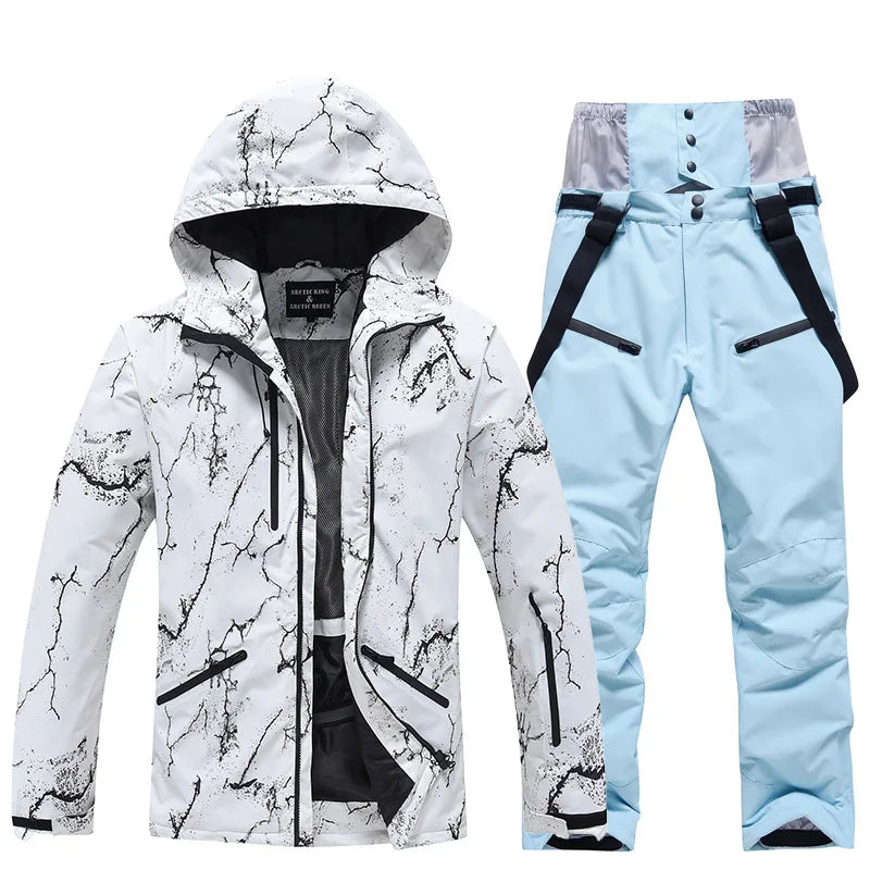 Arctic Queen Waterproof Ski Suit Jacket Pants Snowboard Outdoor Set