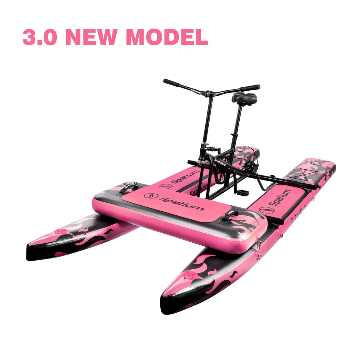Spatium Adult Inflatable Water Bike With Pontoon And 3-Bladed Propeller