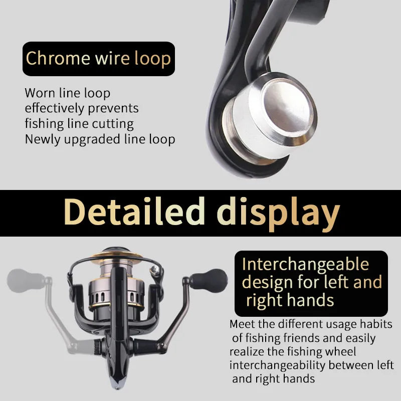 Dual Rotating Fishing Reel With Aluminum Body And Smooth Operation