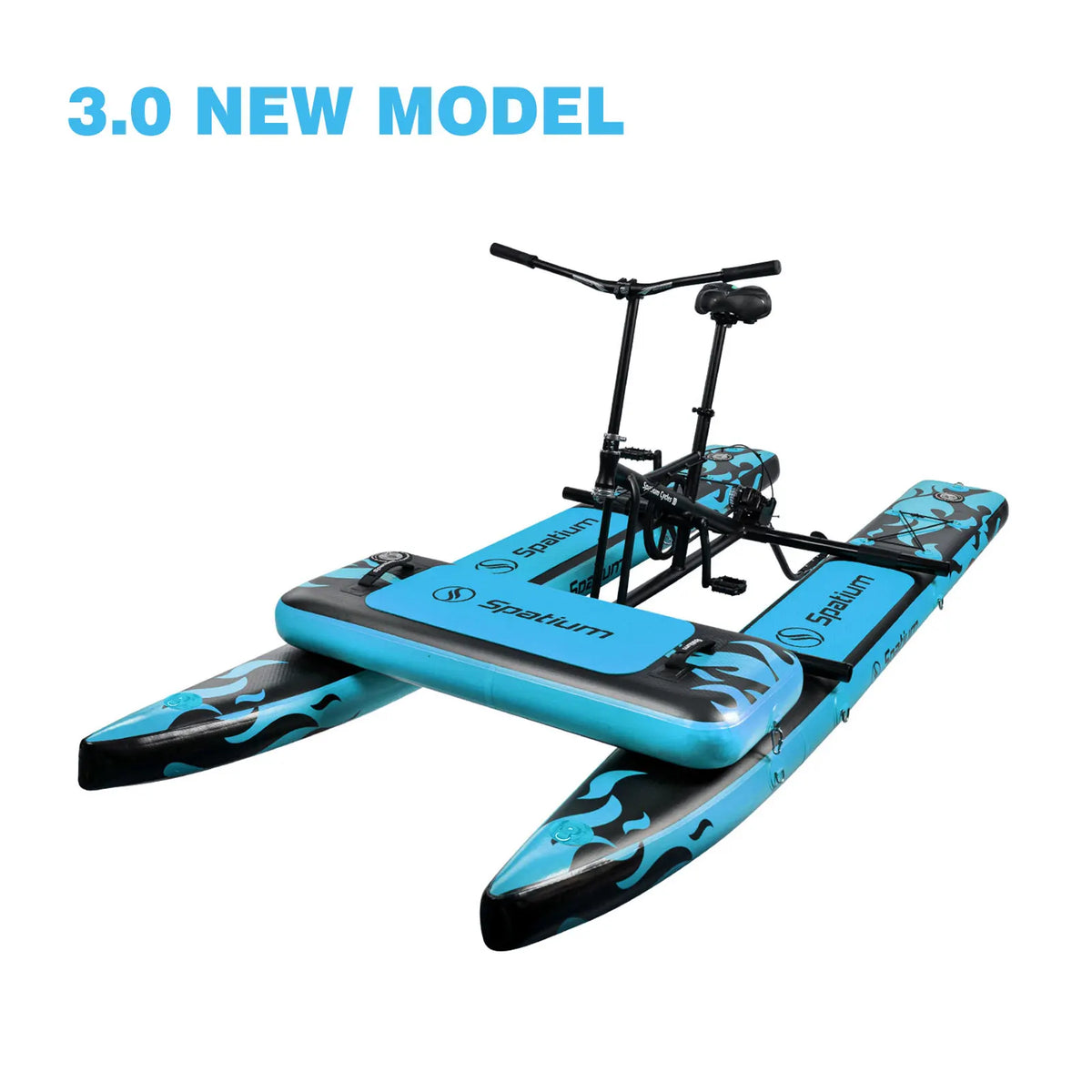 Spatium Adult Inflatable Water Bike With Pontoon And 3-Bladed Propeller