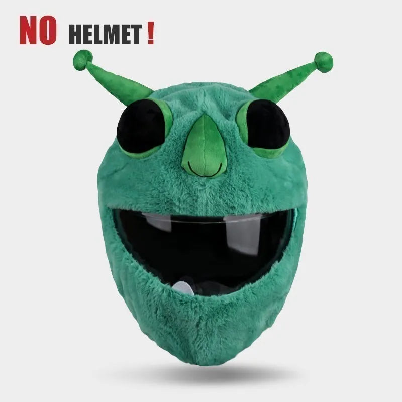 UCHOOSE Cartoon Plush Motorcycle Helmet Cover With Large Flexible Ears