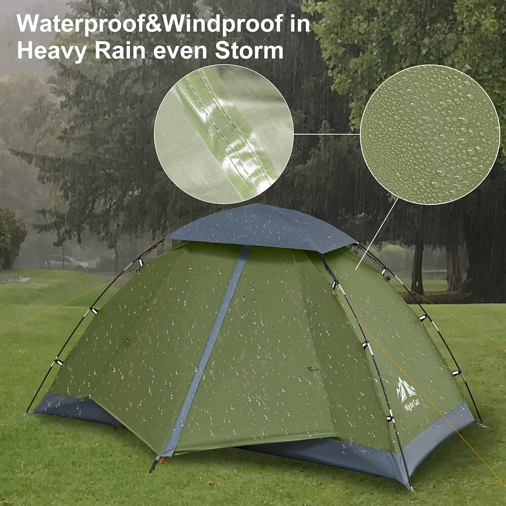 Night Cat Backpacking Camping Tent Easy Clip Setup Rainproof Lightweight