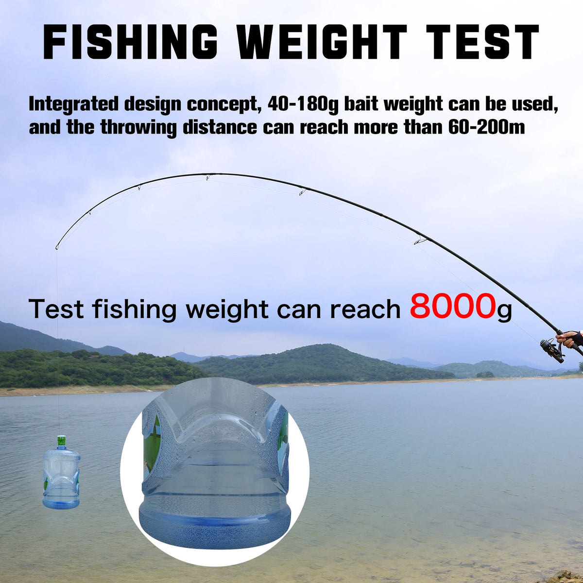 Biutifu Bigfish Carp Surfcasting Fishing Rod T800 Carbon Fast Action