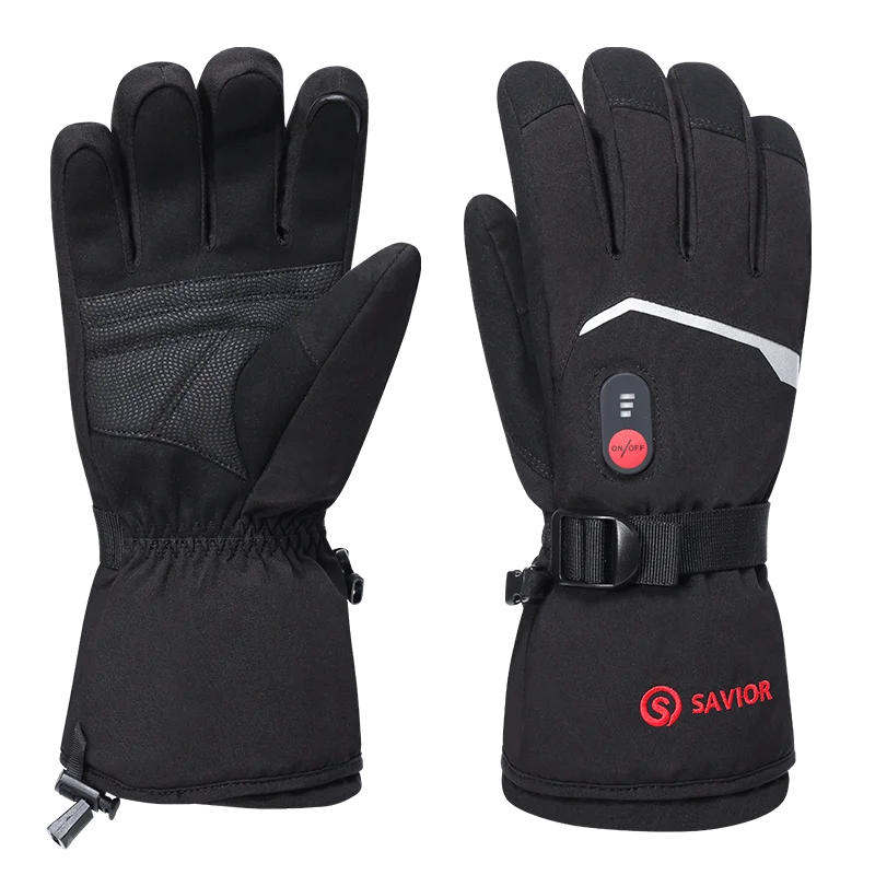 Savior Heat Rechargeable Heated Winter Gloves With Windproof Feature