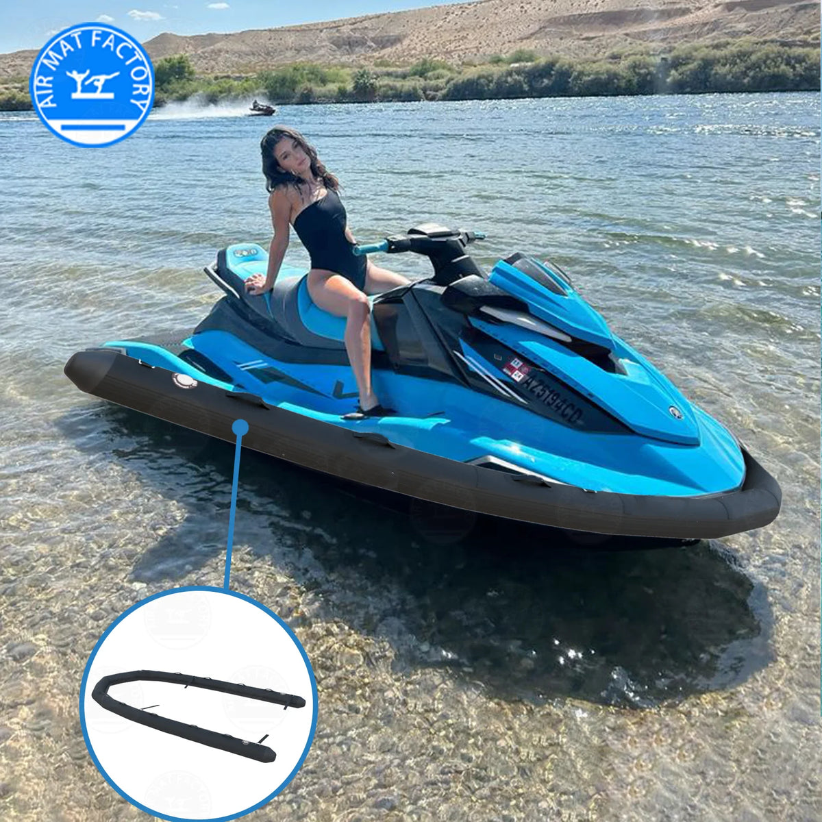 Ejia Inflatable PVC Jet Ski Collar And Boat Protection Fender