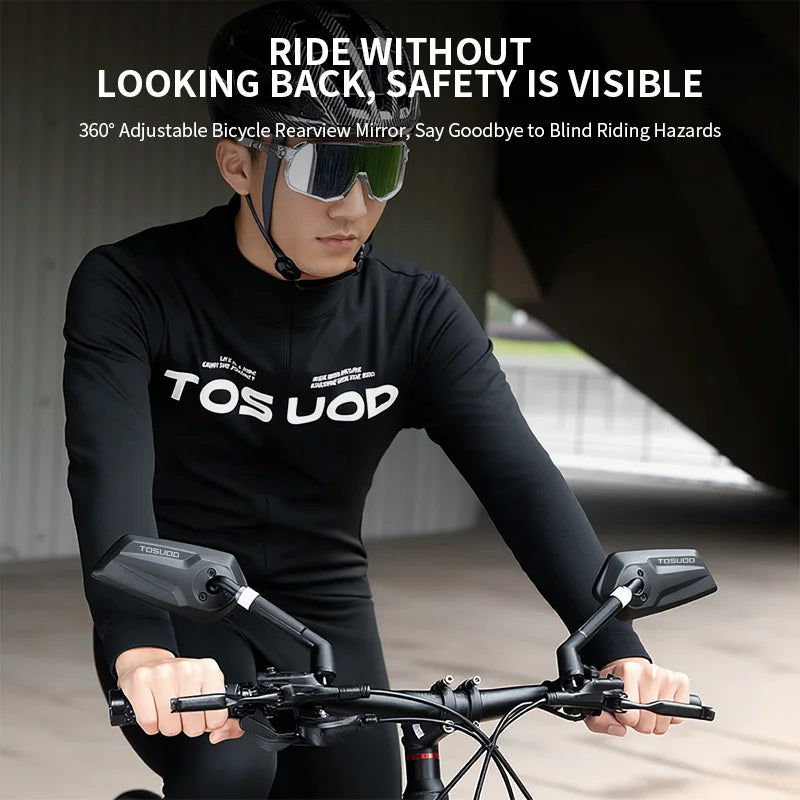 Tosud Adjustable Telescopic Mountain Bicycle Rearview Mirror
