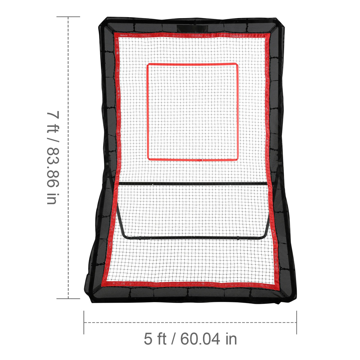 SucceBuy Adjustable Lacrosse Rebounder Net For Baseball Softball Sports Practice