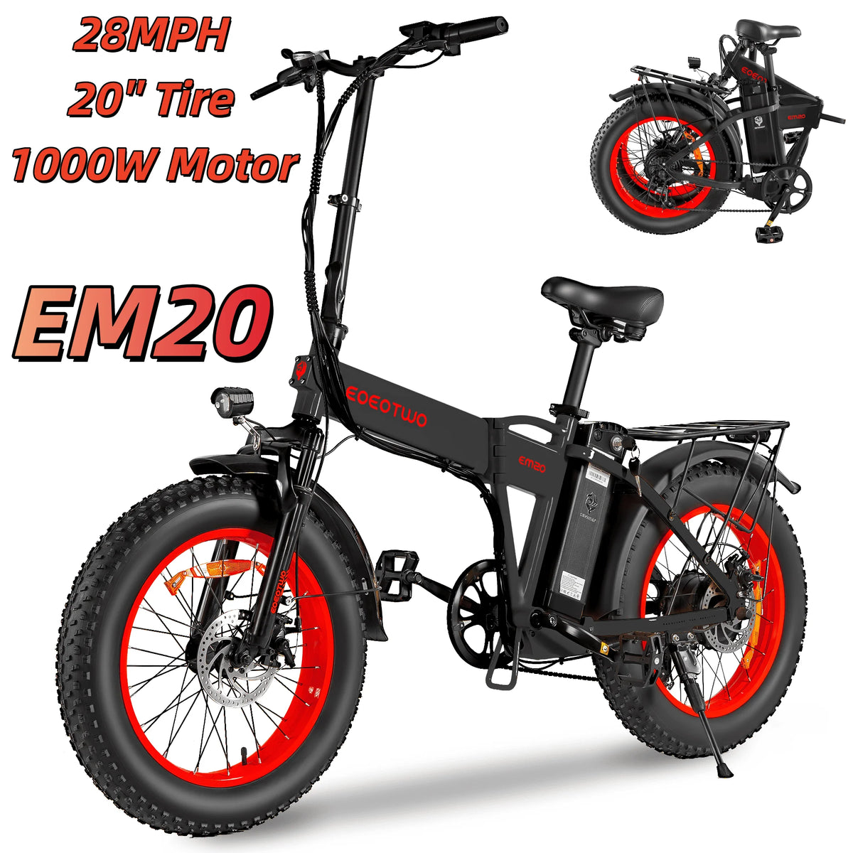 EOEOTWO Fat Tire Electric Bike For Commuting And Travel