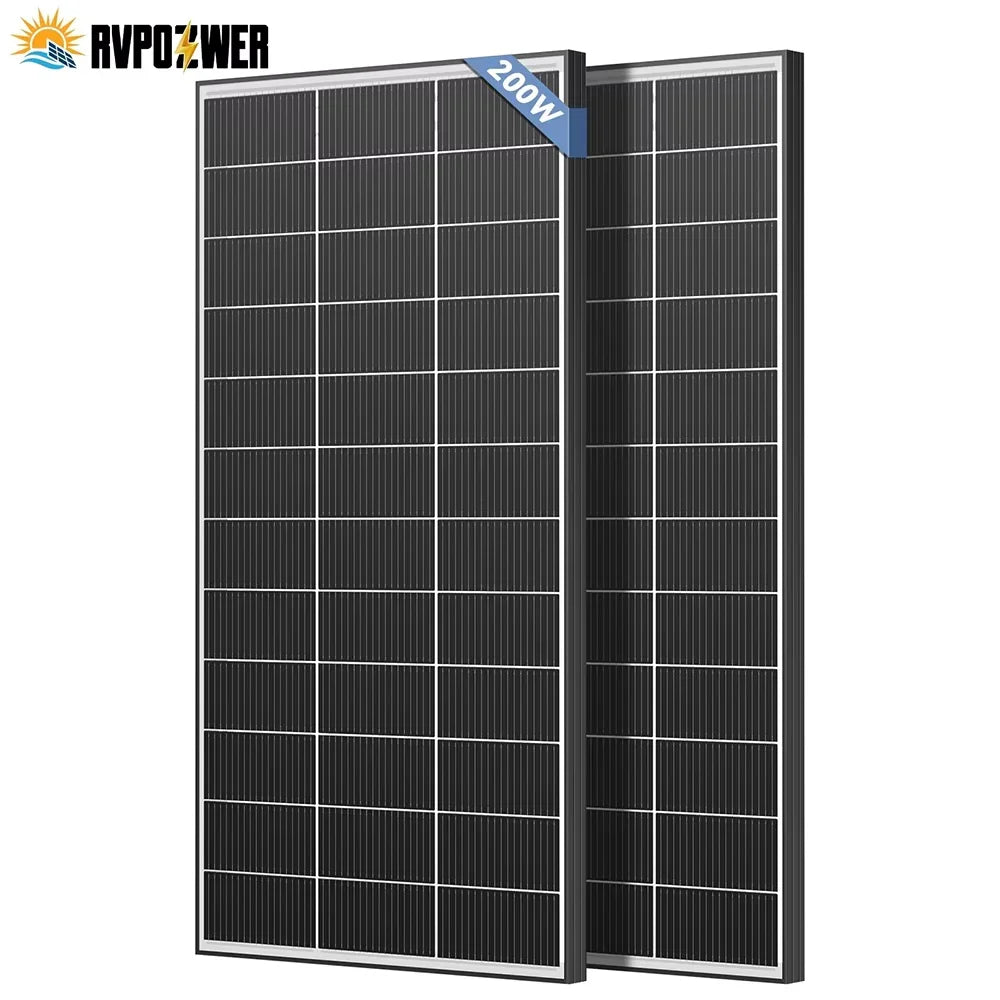 RVPOZWER Bifacial N-Type Monocrystalline Solar Panel for Off-Grid Power