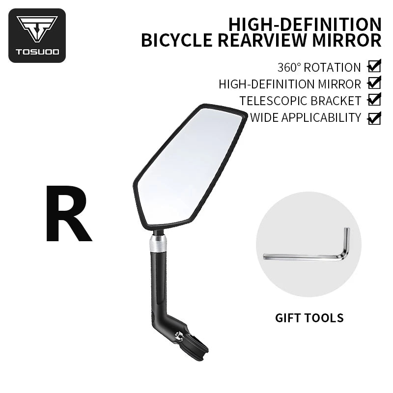 Tosud Adjustable Telescopic Mountain Bicycle Rearview Mirror