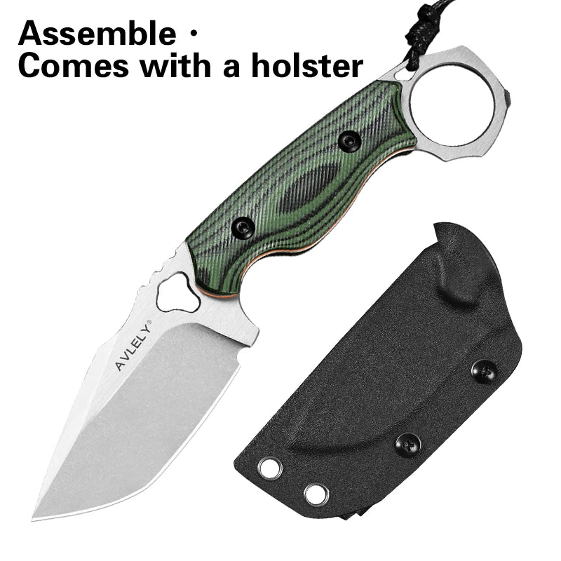 Alvely DC53 Steel Fixed Blade Knife With G10 Handle