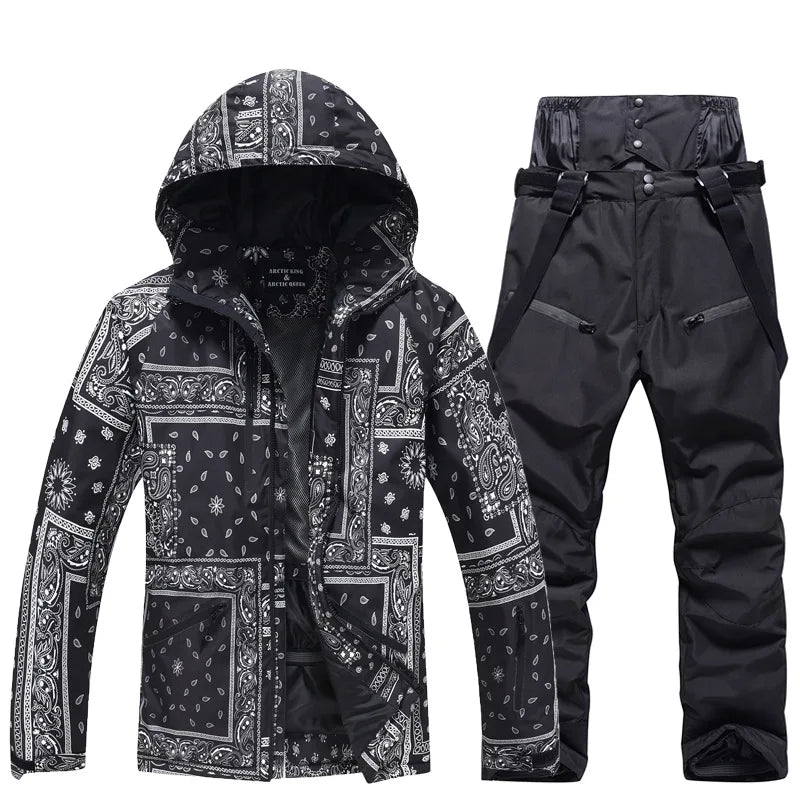 Arctic Queen Waterproof Ski Suit Jacket Pants Snowboard Outdoor Set
