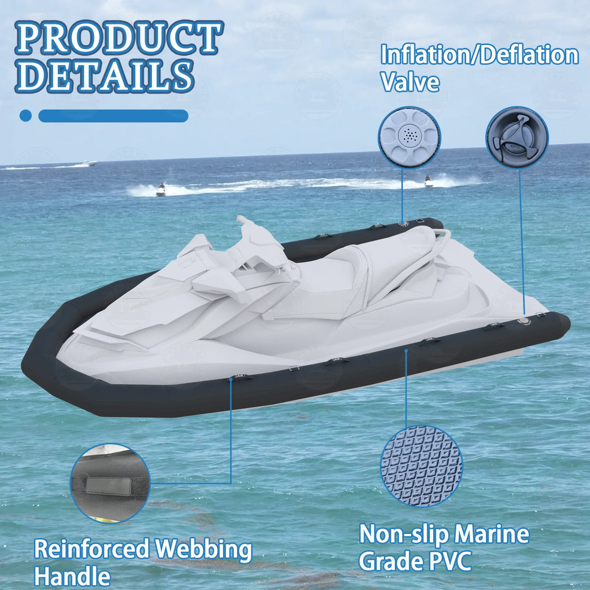 Ejia Inflatable PVC Jet Ski Collar And Boat Protection Fender