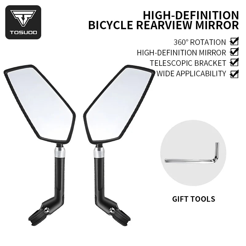 Tosud Adjustable Telescopic Mountain Bicycle Rearview Mirror