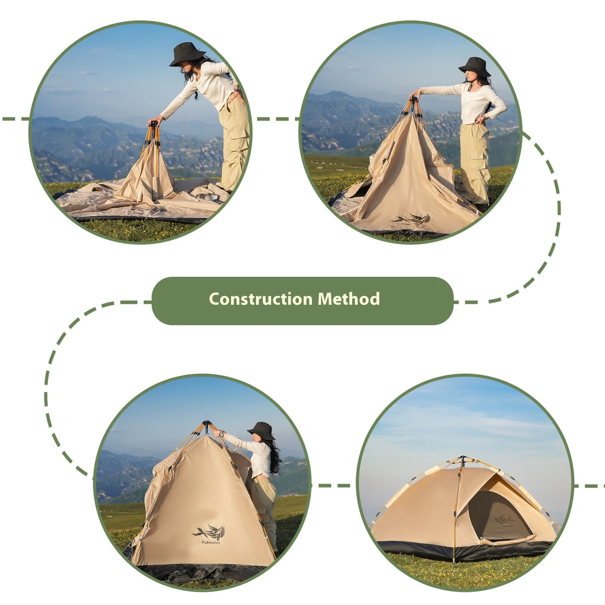 Pakicetus Instant Automatic Opening Portable Tent For Beach Camping