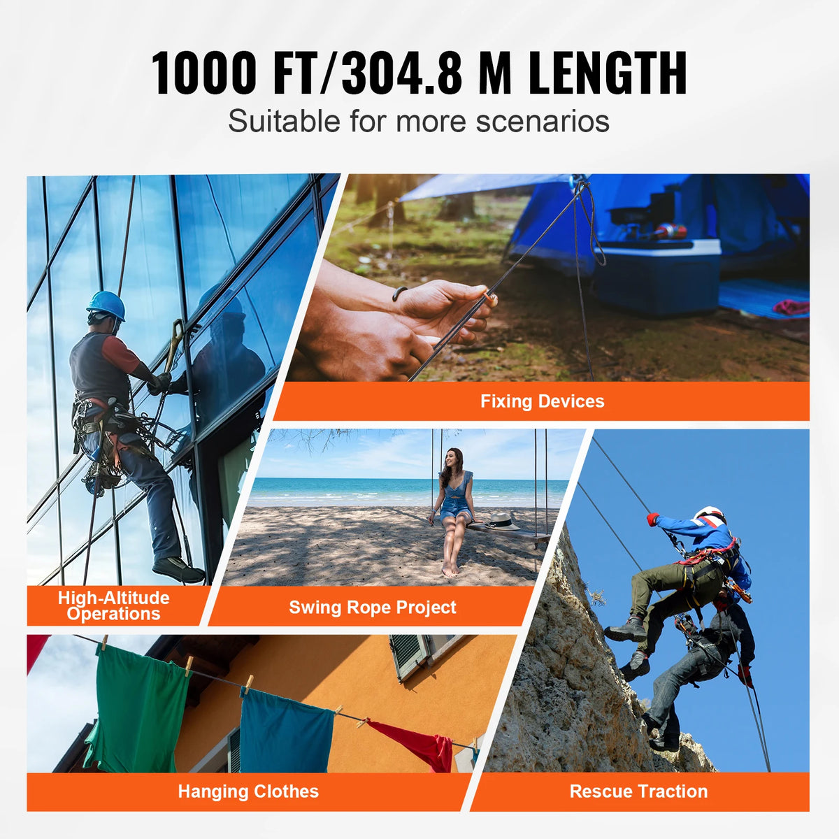 SucceBuy Durable Nylon Cord For Outdoor And Emergency Tasks