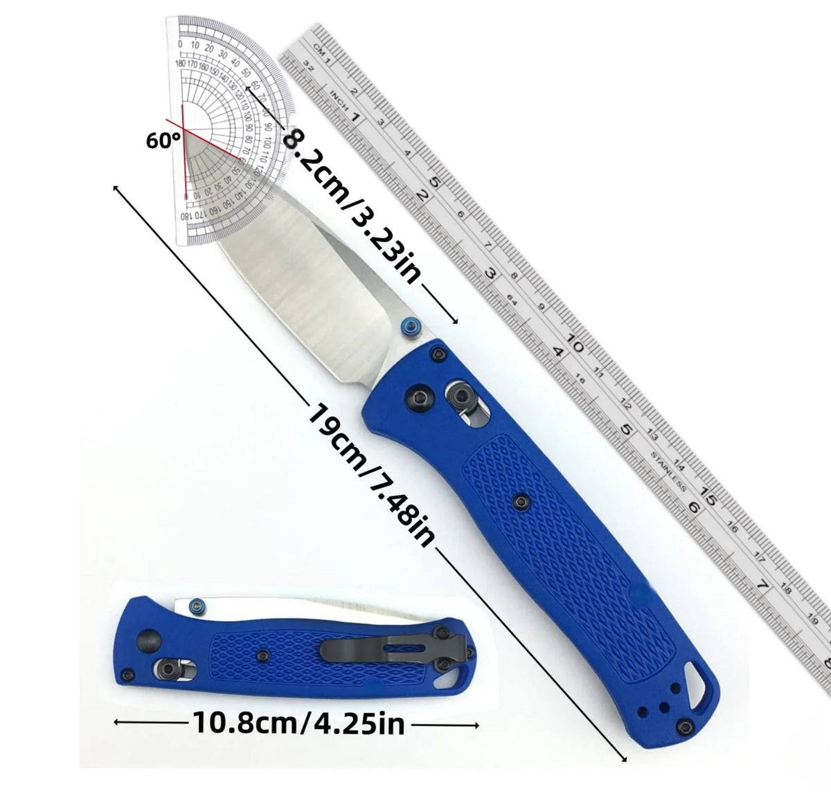 AXIS Folding Pocket Knife With Stainless Steel Drop Point Blade