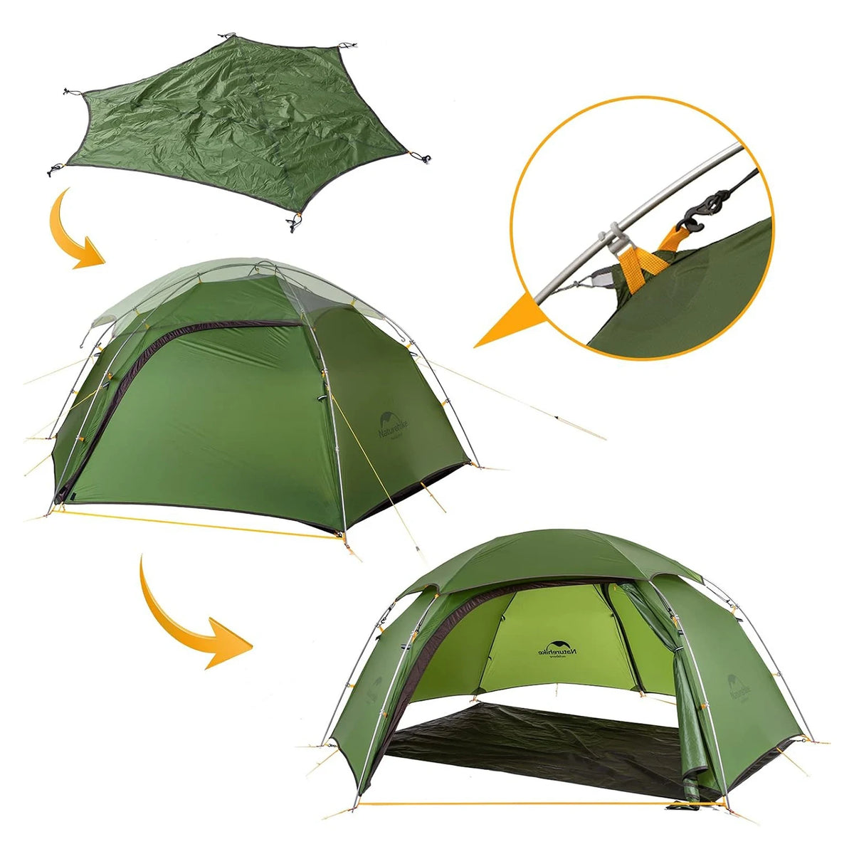 Naturehike Cloud Peak Ultralight Waterproof Four Season Camping Tent