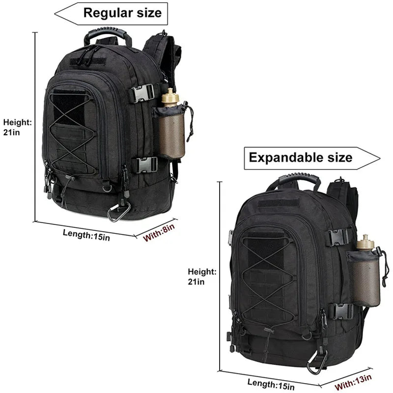LQARMY Military Tactical Backpack For Hiking And Outdoor Camping Travel