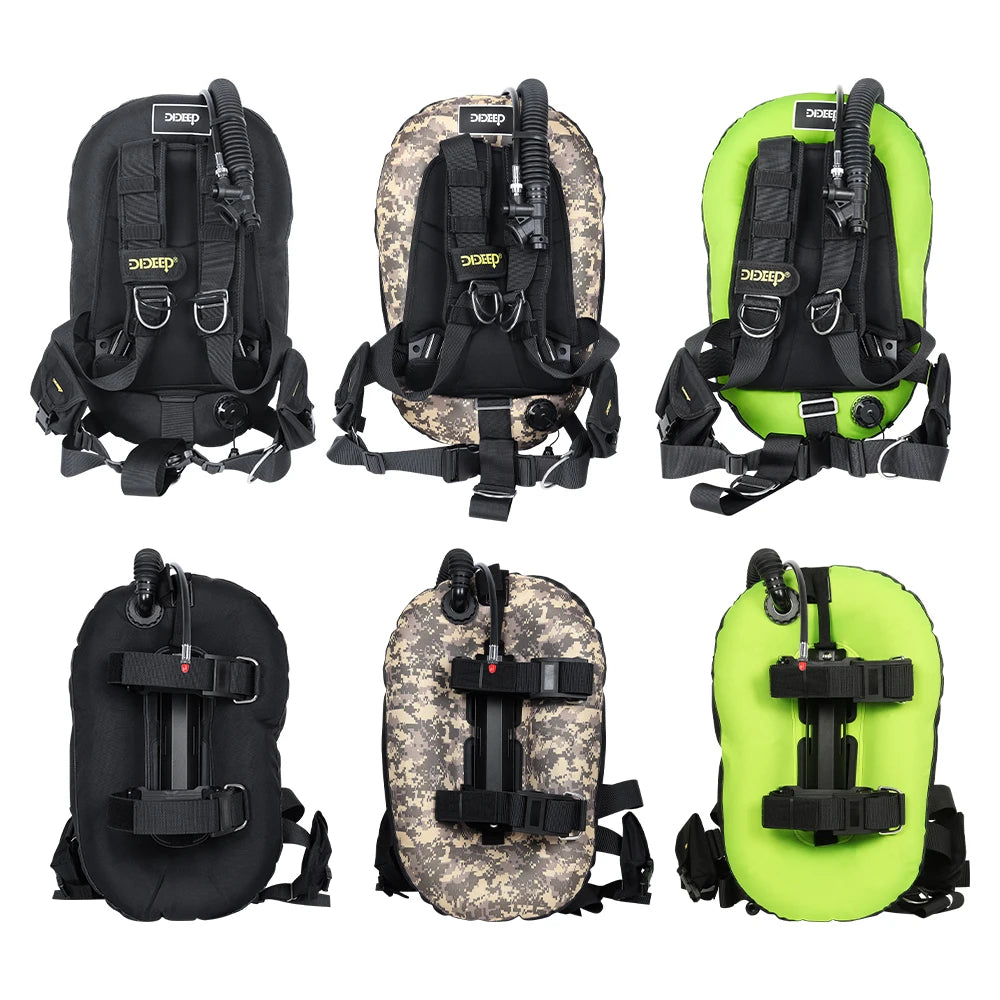 DIDEEP Donut Design Scuba Diving BCD Vest With Nylon Harness