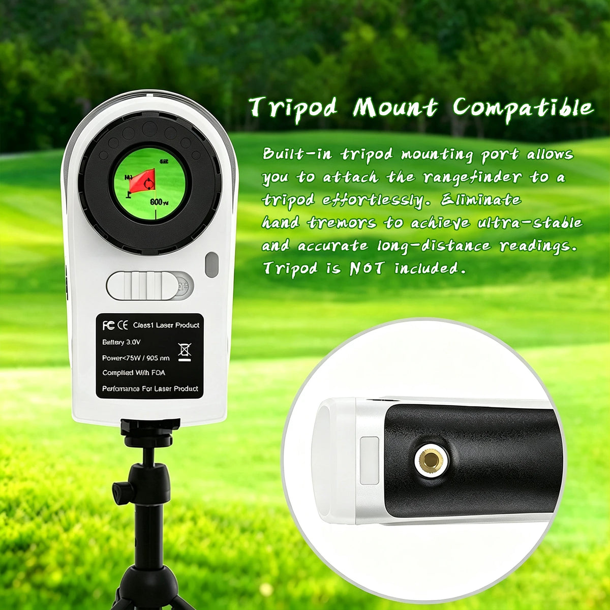 Peakpulse Golf Laser Rangefinder With Slope Compensation And Flag Lock