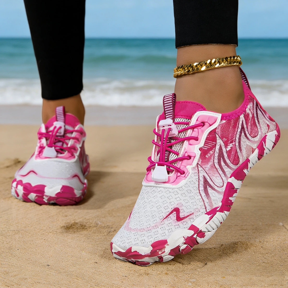 Quick Dry Barefoot Water Shoes With Non Slip Beach Grip
