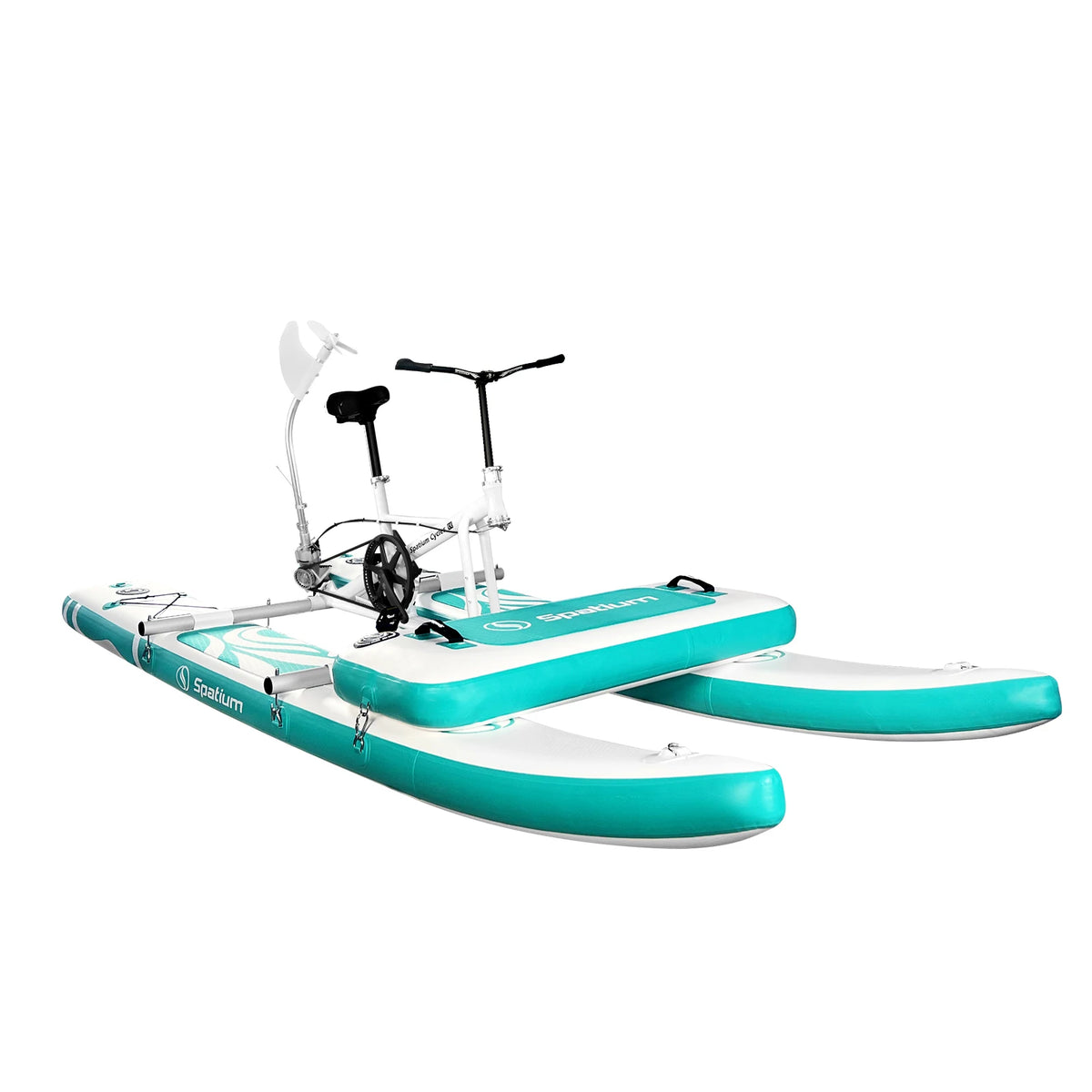 Spatium Adult Inflatable Water Bike With Pontoon And 3-Bladed Propeller