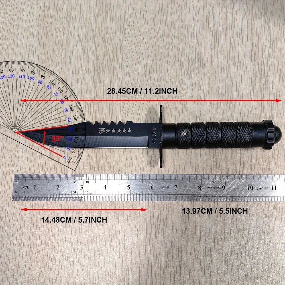Doom Blade Outdoor Tactical Survival Fixed Blade Knife With Sheath