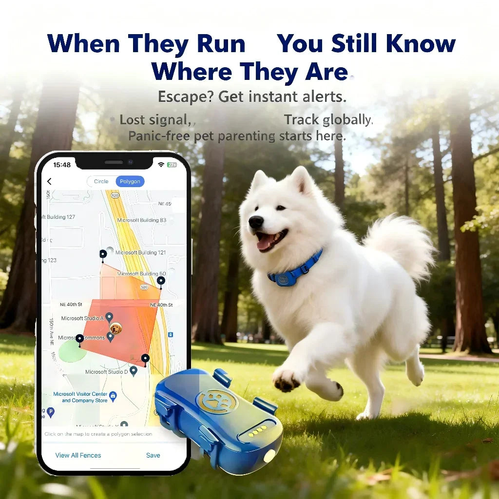 WANWAYTECH GPS Pet Tracker With Unlimited Distance Tracking