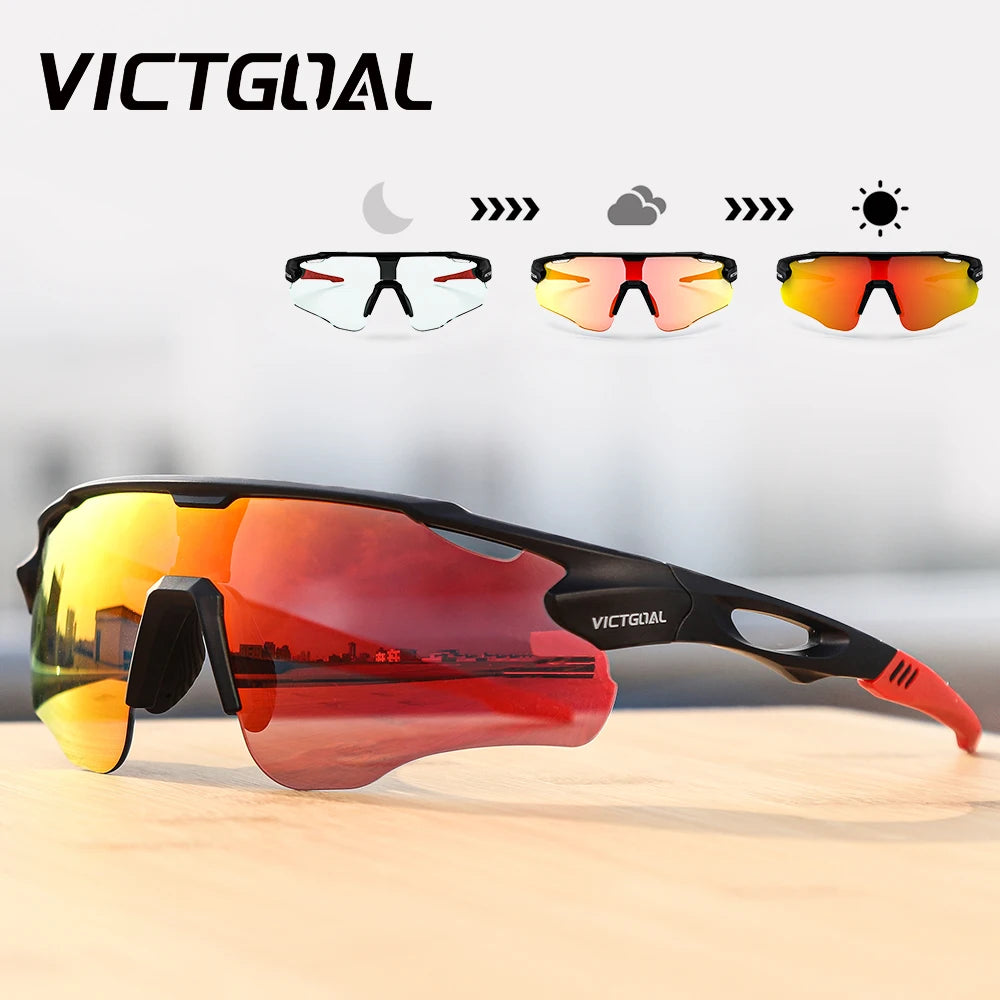 Victgoal Photochromic UV400 Cycling Sunglasses Unisex Sports Eyewear