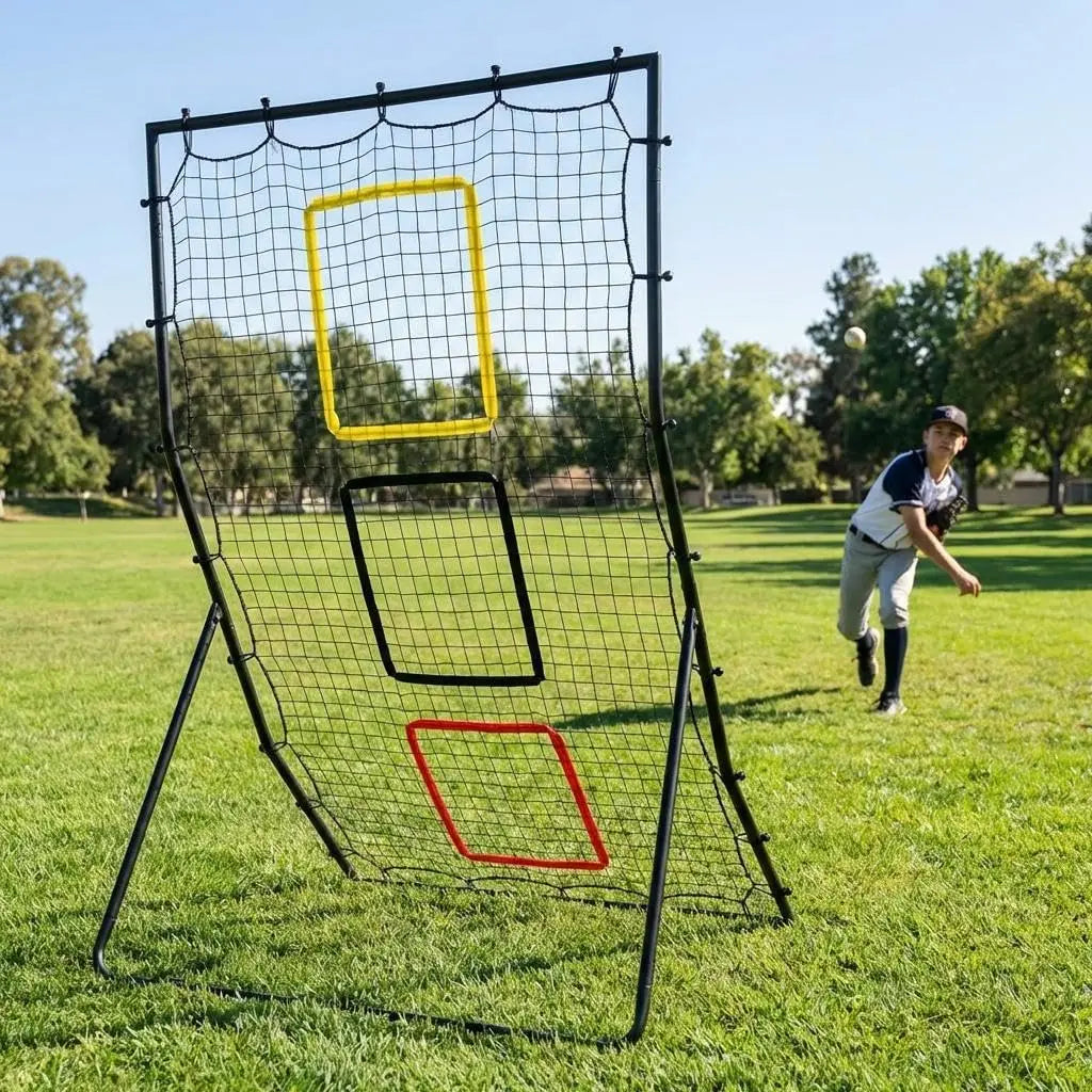 Himiss Three Zone Softball Rebounder Net For Pitch Training