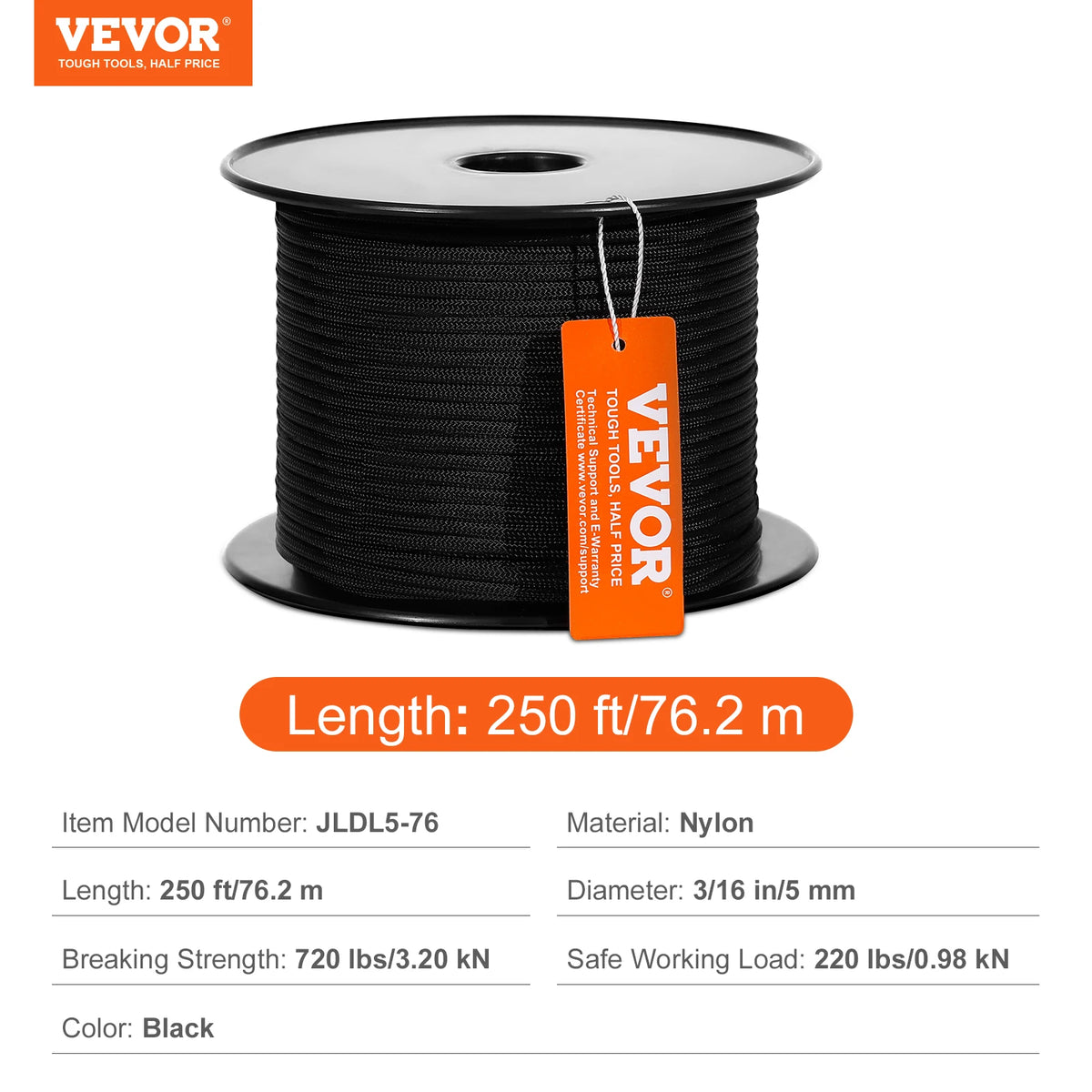 SucceBuy Durable Nylon Cord For Outdoor And Emergency Tasks