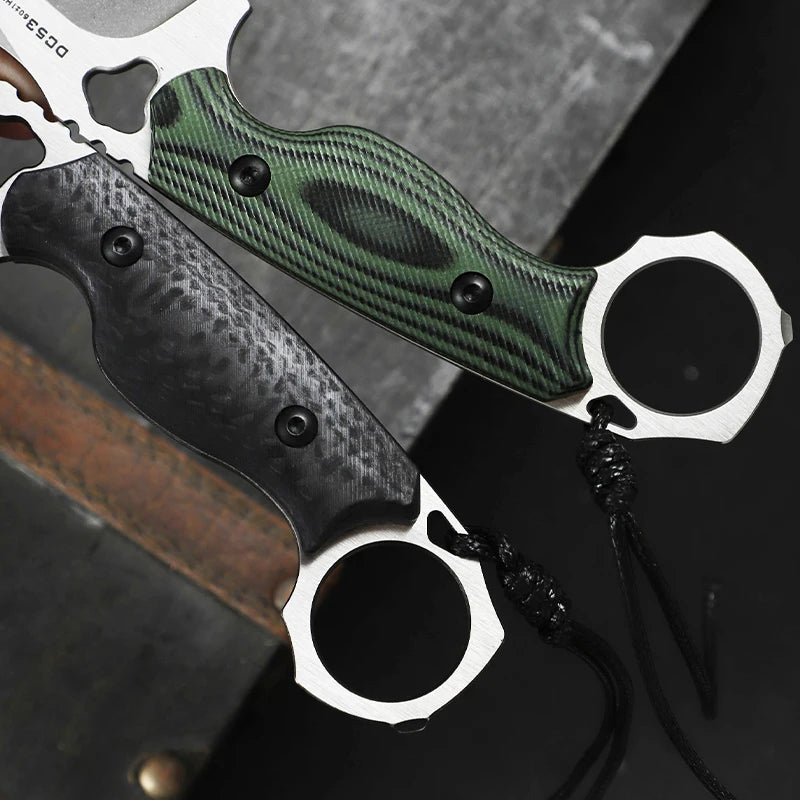 Alvely DC53 Steel Fixed Blade Knife With G10 Handle