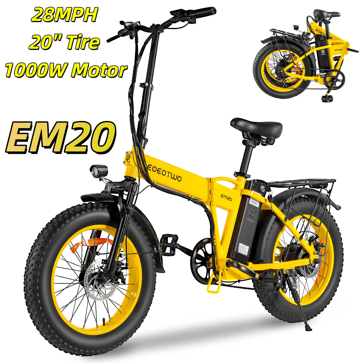 EOEOTWO Fat Tire Electric Bike For Commuting And Travel