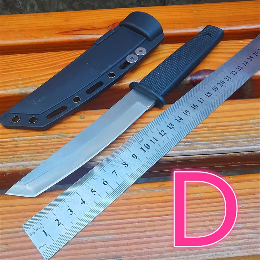 Fixed Blade Bowie Hunting Knife With Sheath For Survival Camping
