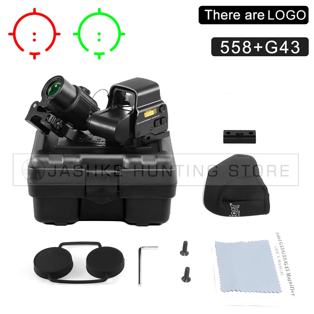 Nabila 558 Holographic Red Dot Sight And G43 Magnifier Optics