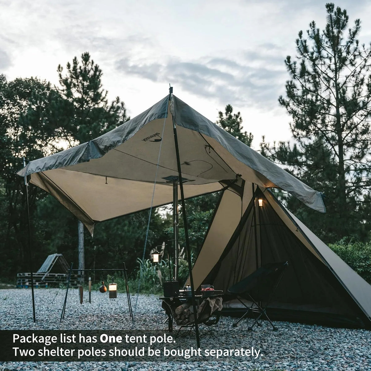 Naturehike Flame Retardant Camping Tent With Chimney Window