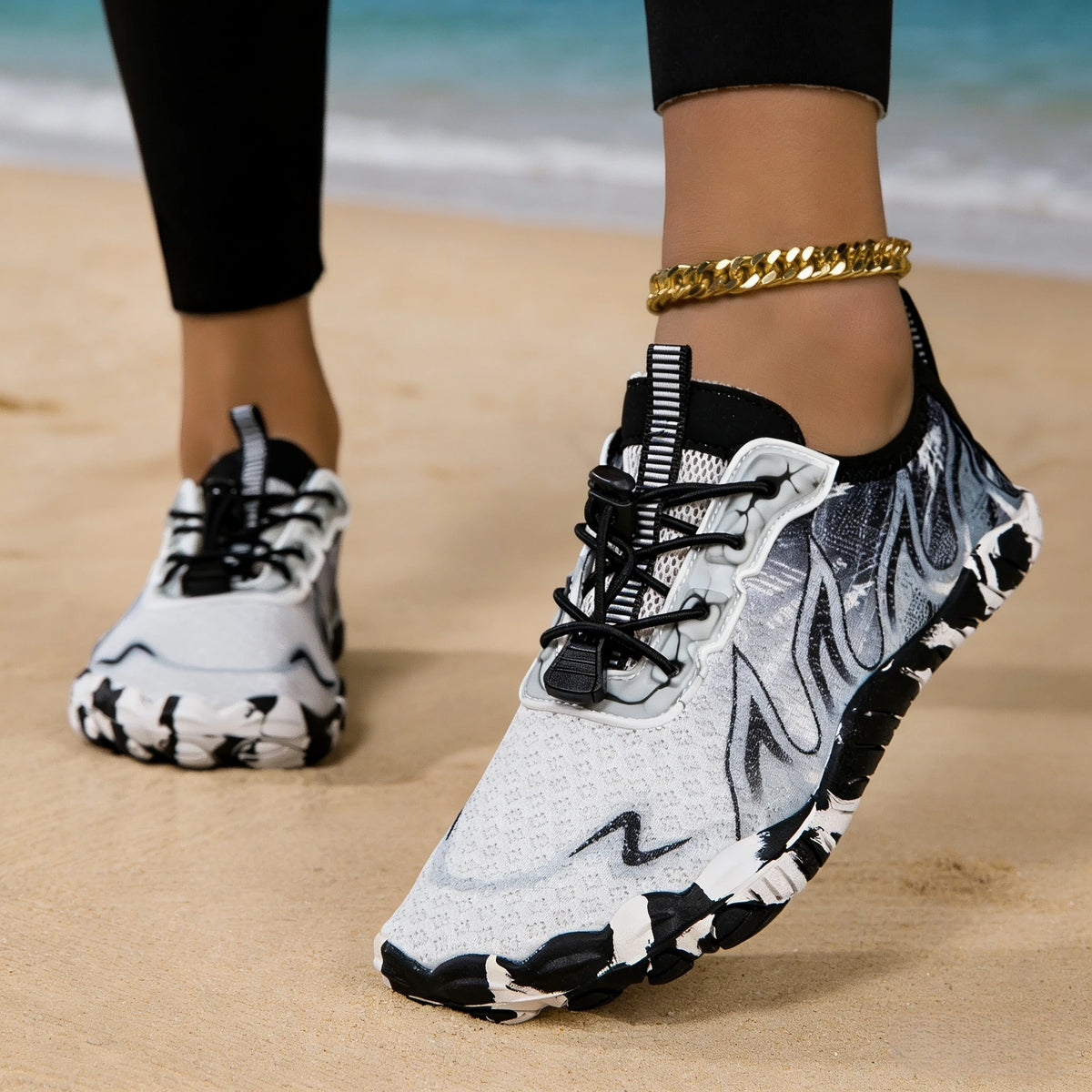 Quick Dry Barefoot Water Shoes With Non Slip Beach Grip