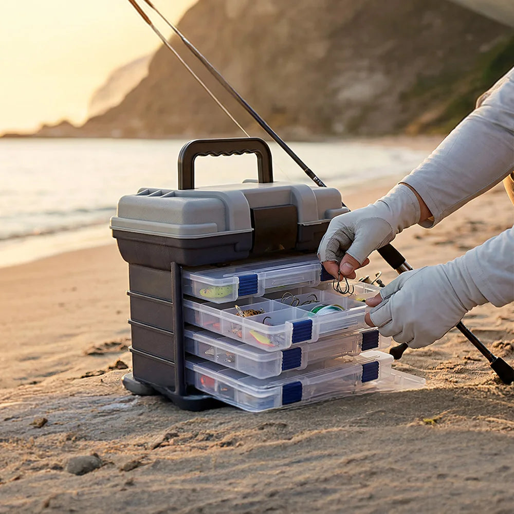 Zoe Multi Functional Fishing Tackle Box Kit With Pliers