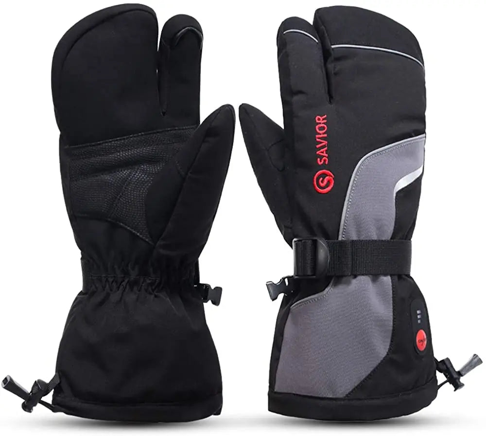 Savior Heat Rechargeable Heated Winter Gloves With Windproof Feature