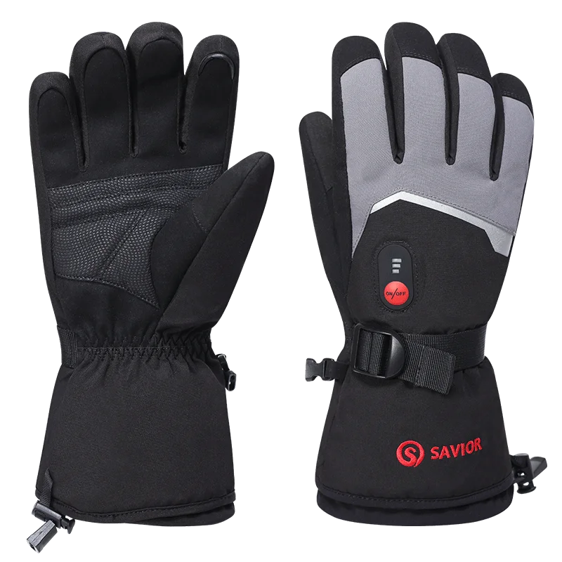 Savior Heat Rechargeable Heated Winter Gloves With Windproof Feature